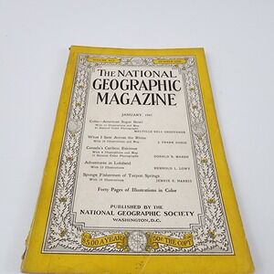 National Geographic Magazine January 1947 No  Insert